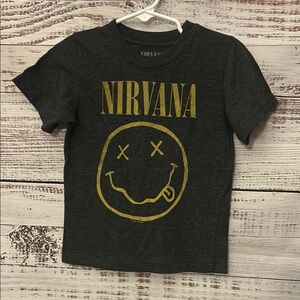 Toddler gray NIRVANA shirt size 3t